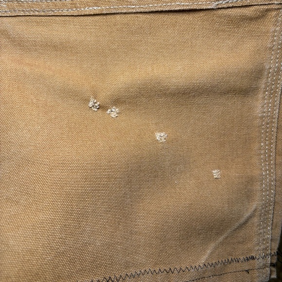 VTG Carhartt Pant Men 38x30 Brown Double Knee Carpenter B01 BRN Work Made in USA - Picture 3 of 14